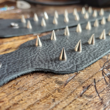 Spiked Leather Wristband